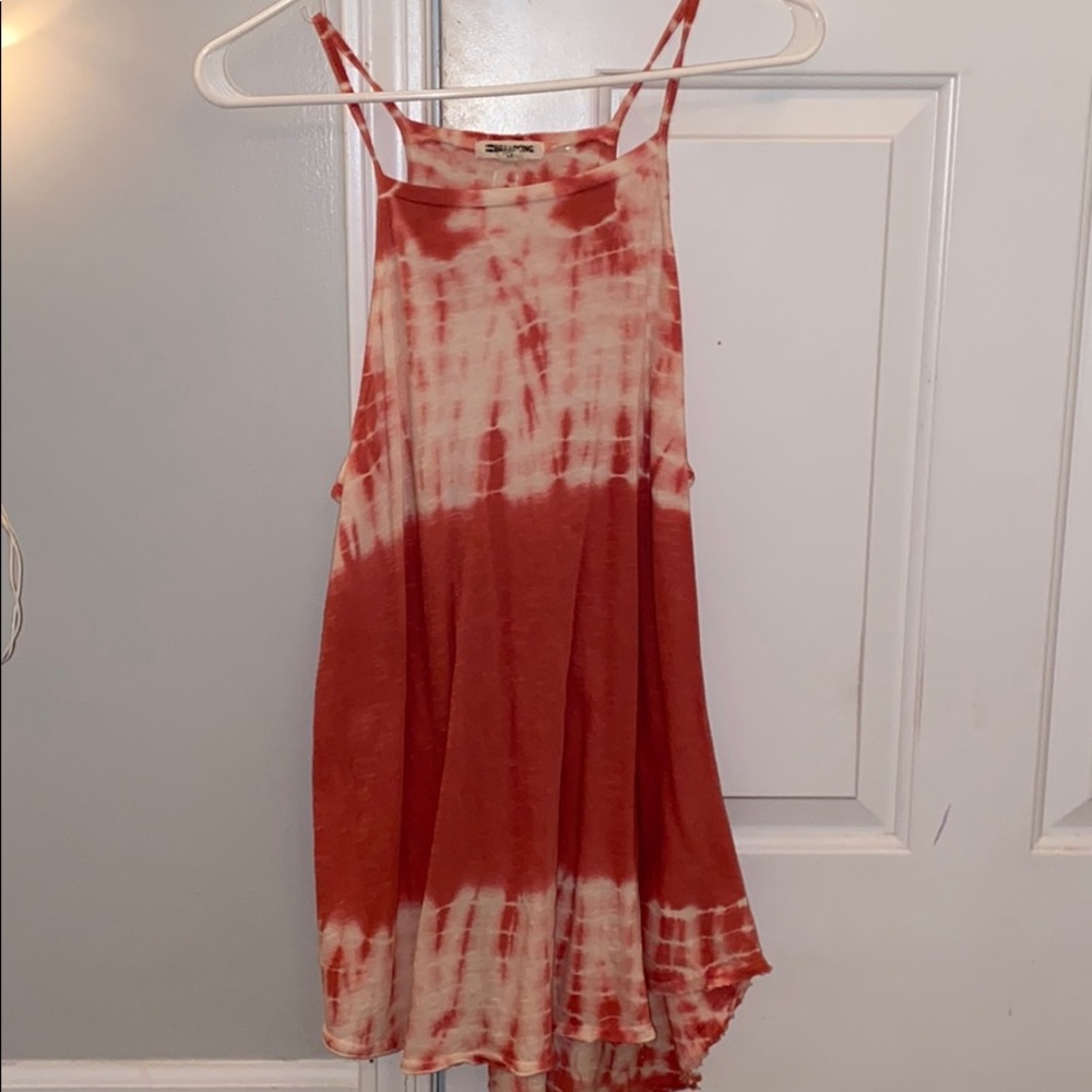 billa bong tie die mini dress